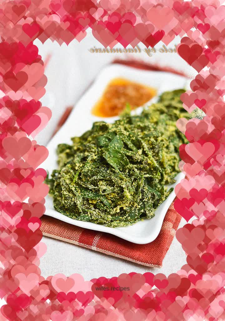 Steamed broom seedlings