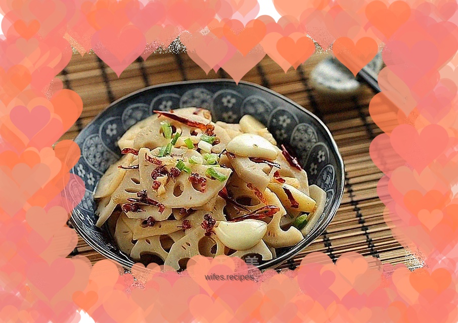 Stir-fried lotus root slices
