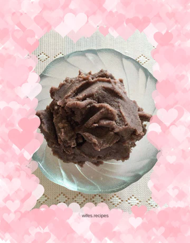Homemade red bean paste
