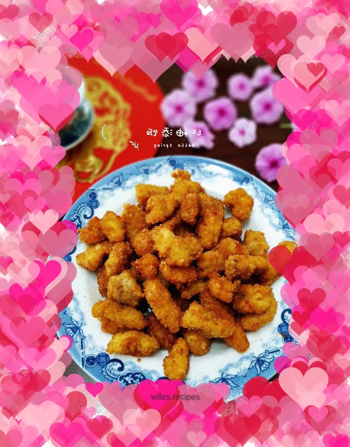 Fried chicken and popcorn