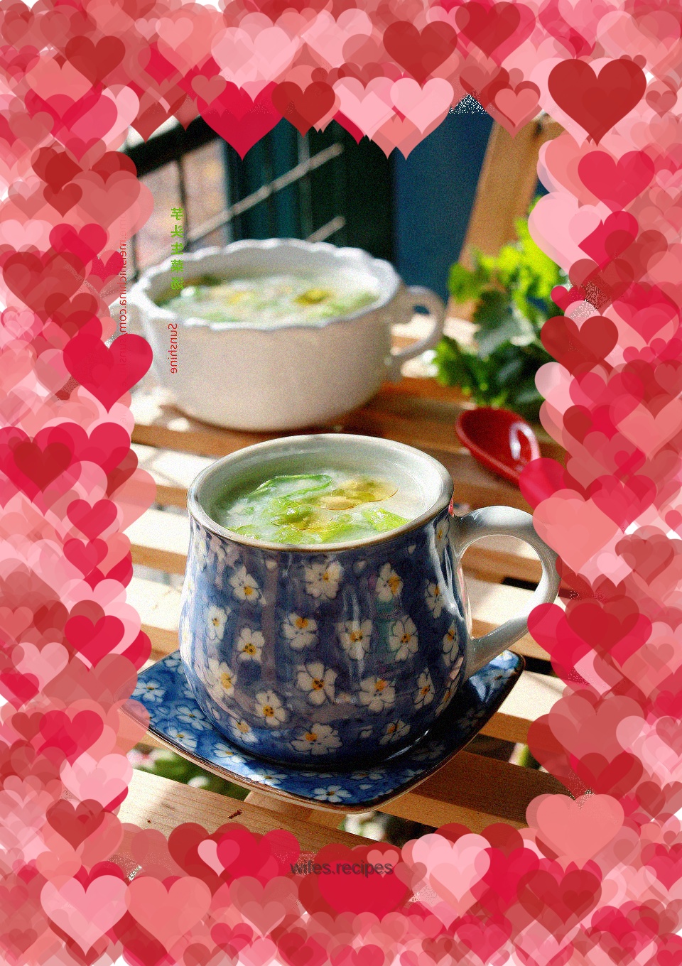 It turns out that taro can also be used to make soup-----Taro and Lettuce Soup