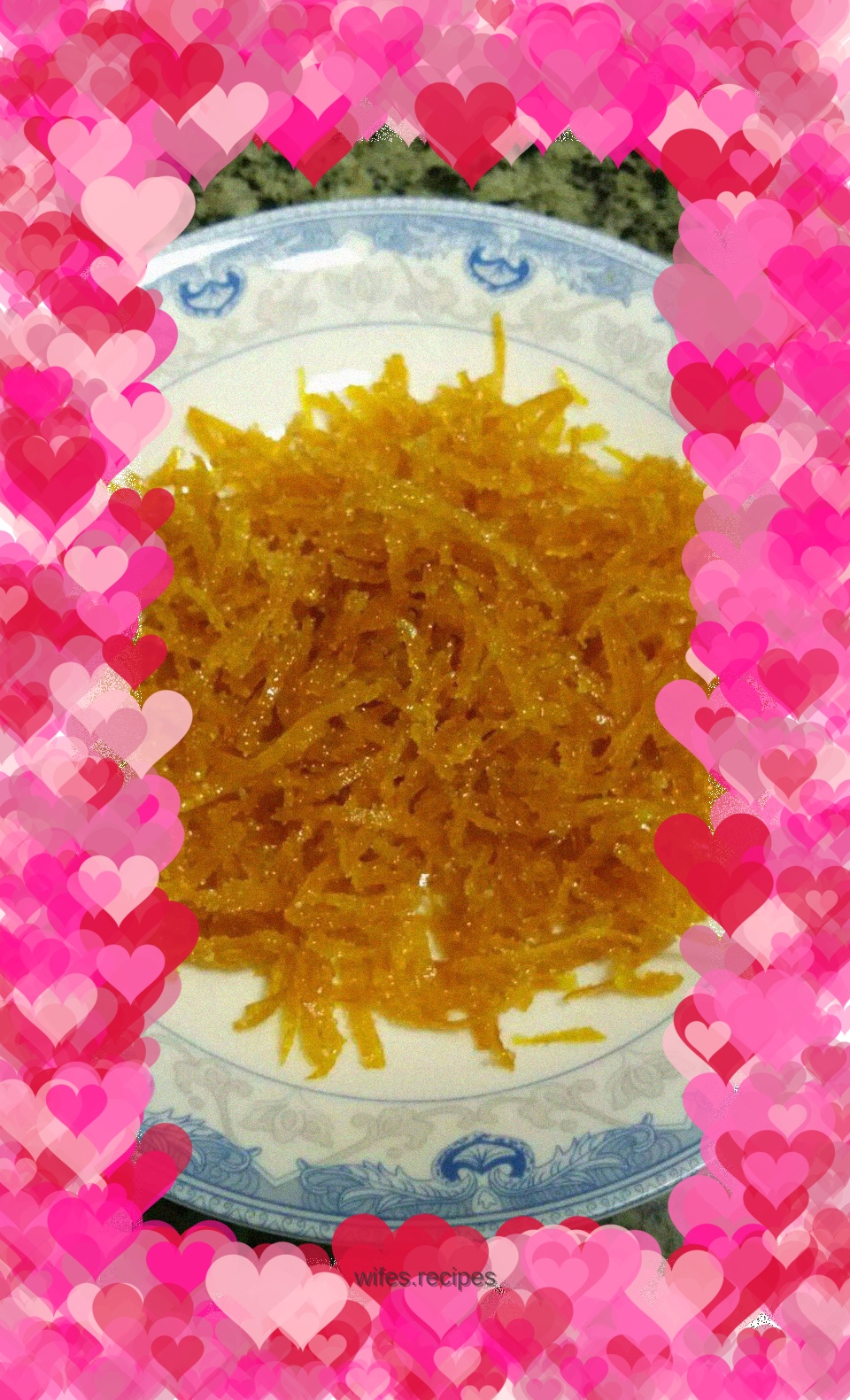 Homemade orange peel candy