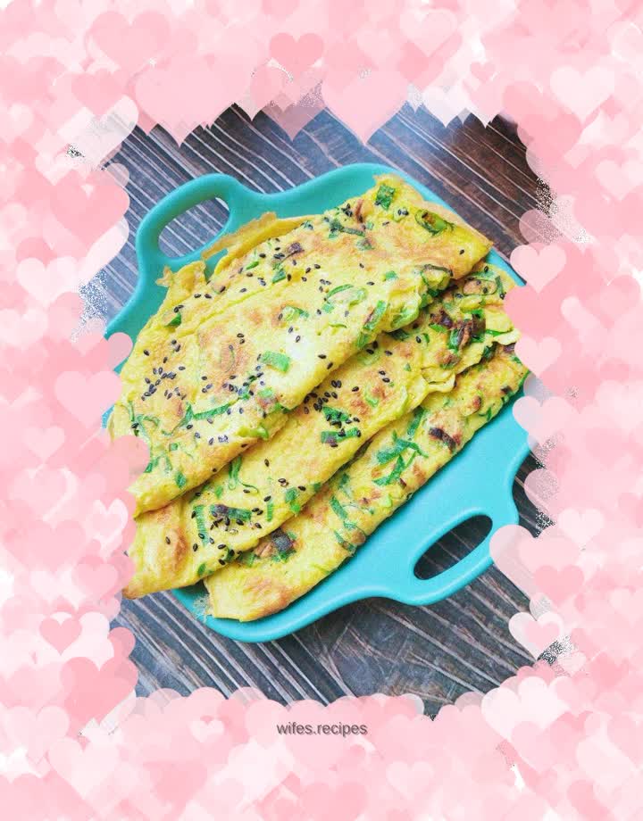 Chive egg pancake