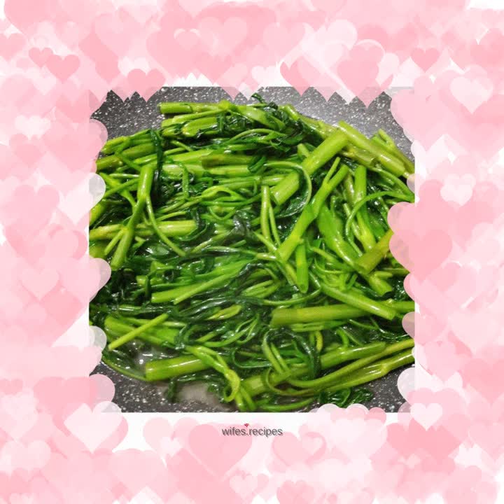 Lard water spinach