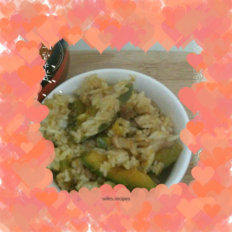 Pumpkin Lean Meat Fried Rice
