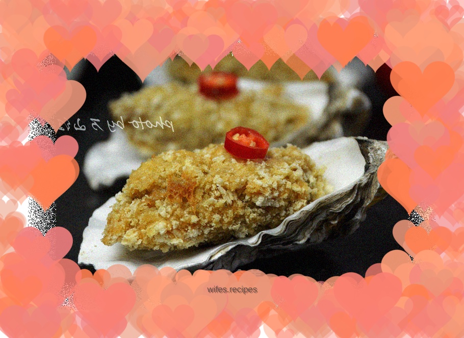 Crispy fried oysters