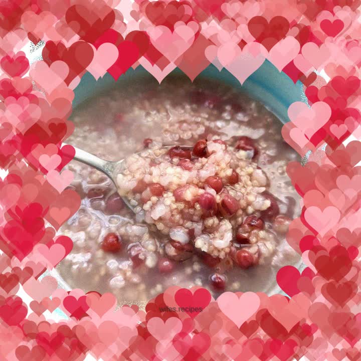 Red bean and two rice porridge