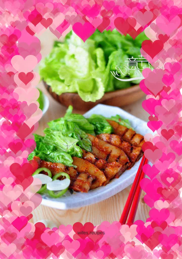 Korean BBQ Pork Belly with Chili Sauce