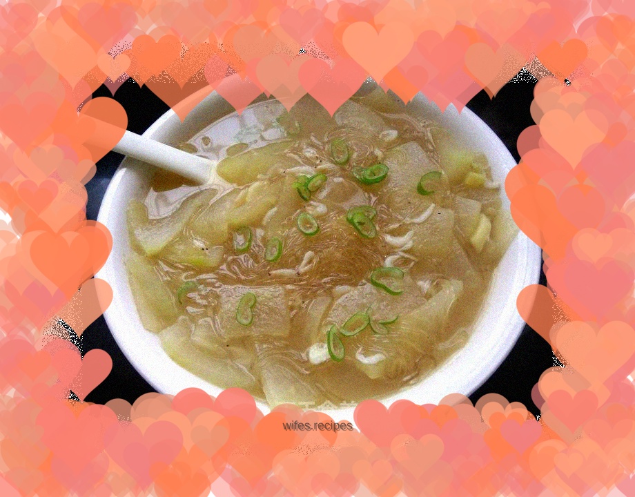 Shopee and winter melon vermicelli soup