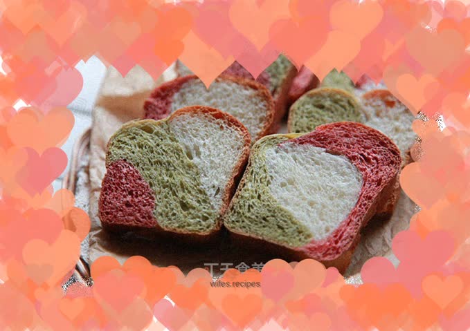 No coloring is needed to still make delicious bread with bright colors