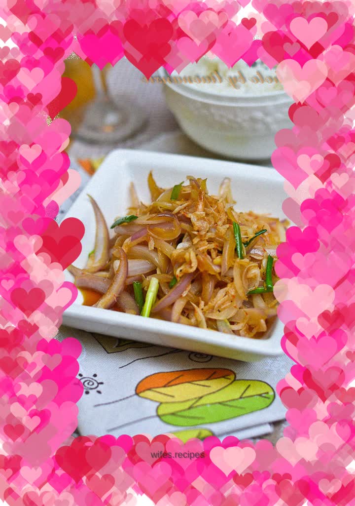 Shrimp skin and onion