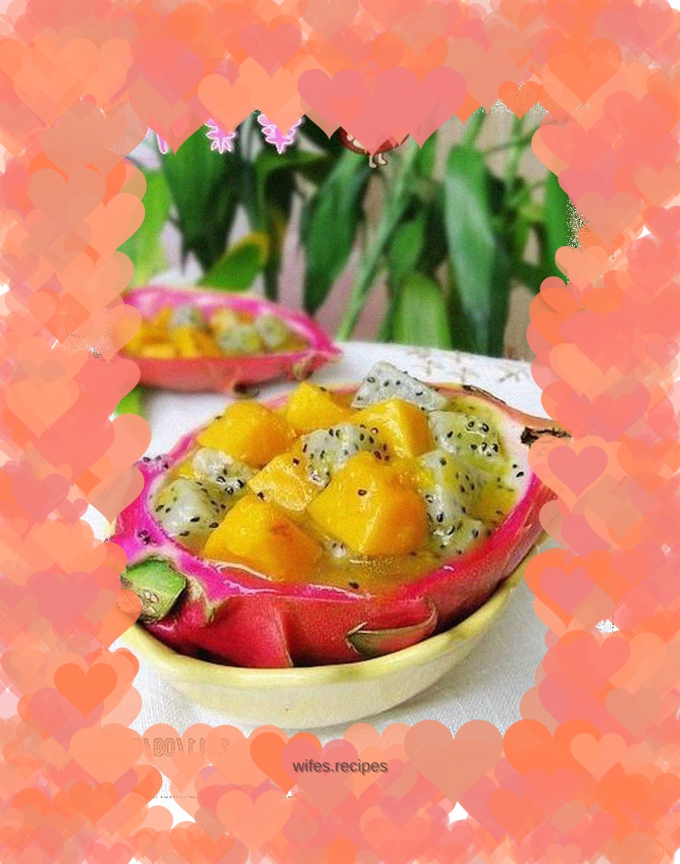 Dragon Fruit Pumpkin Boat