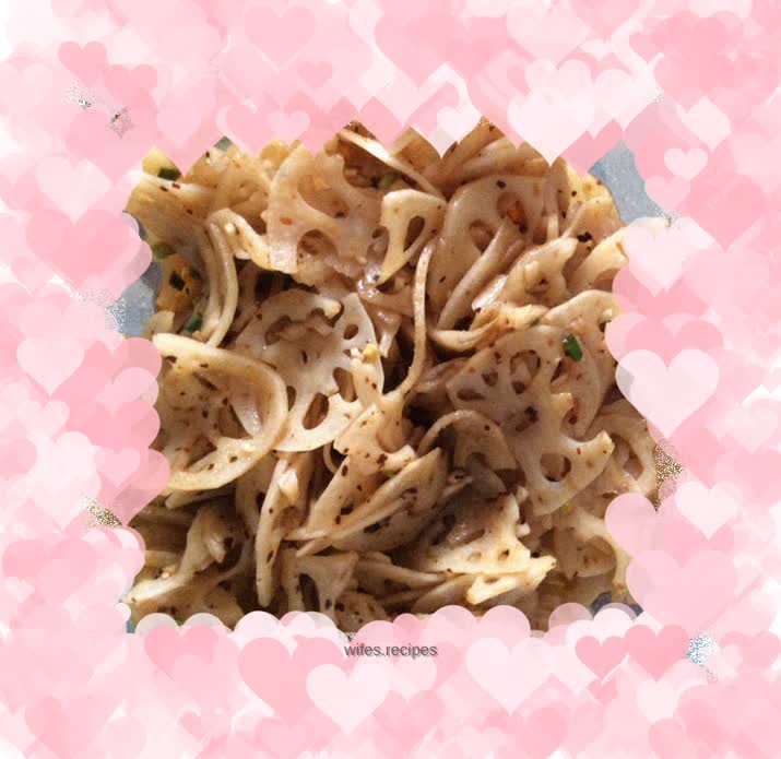 Cold lotus root slices