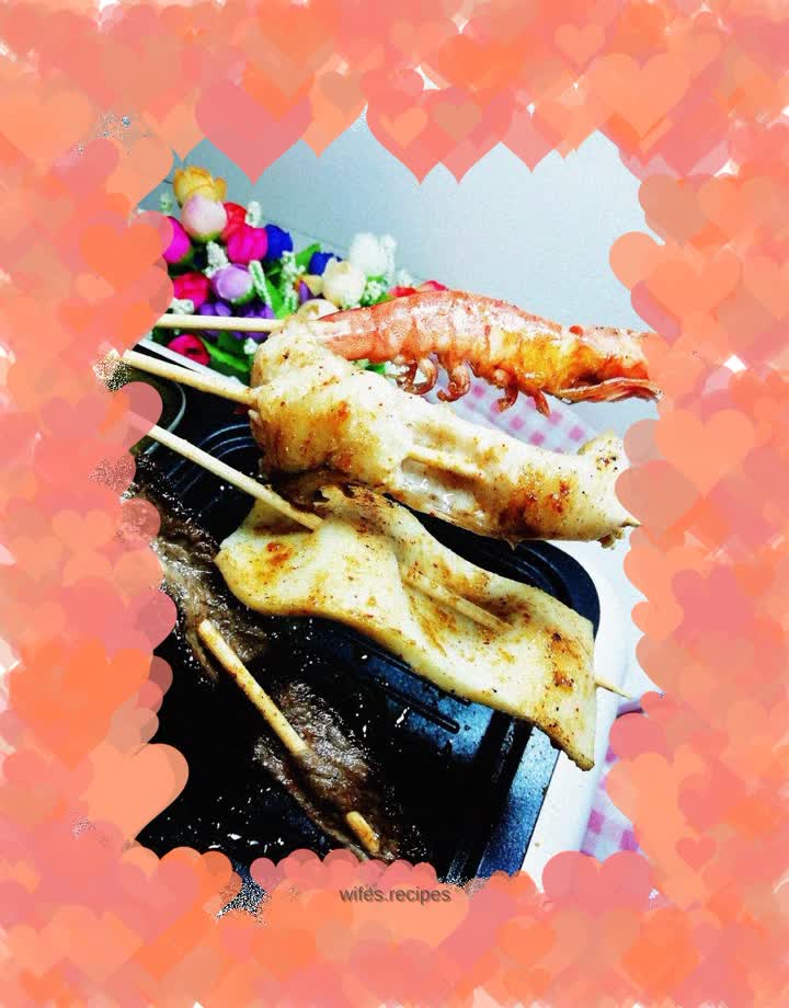 Pan-fried BBQ Skewers