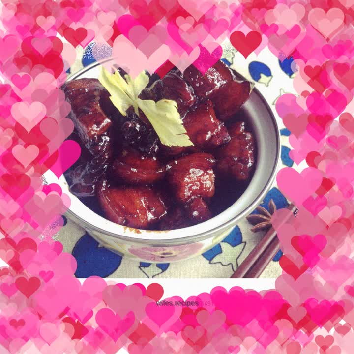 Less oil version of braised pork