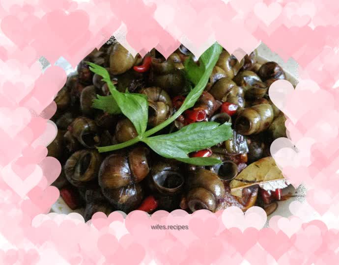 Finger sucking spicy escargot