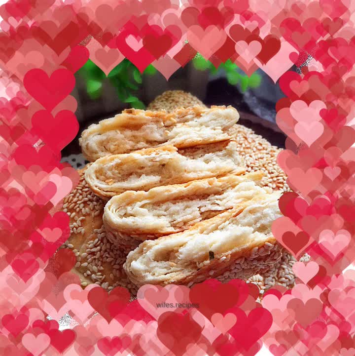Chives and fried pancakes