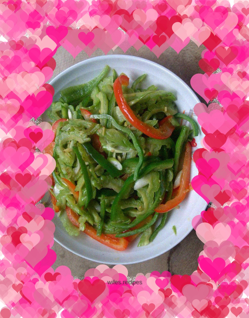 Stir-fried Bitter Melon with Two Peppers