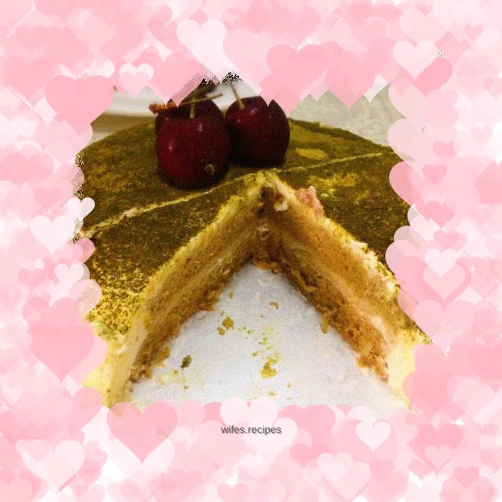 Matcha mousse cake