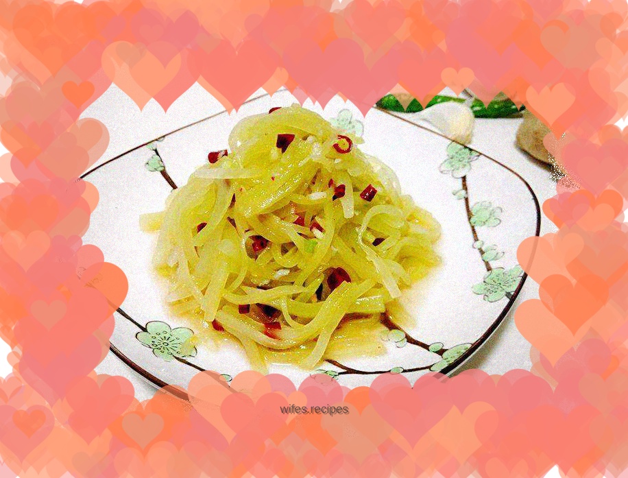 Stir-fried green bamboo shoots