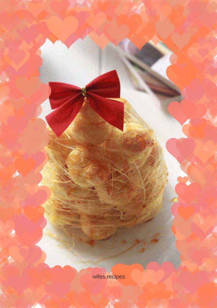 [Tomato Recipe] Caramel Golden Puff Tower—Inextricably wrapped with deep love
