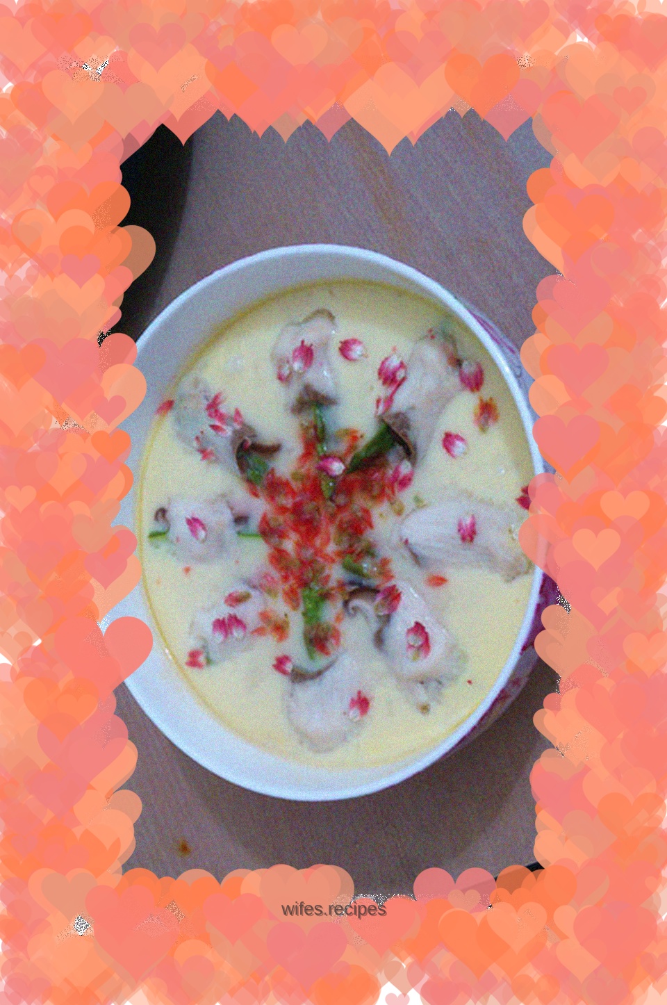 Fish roll with steamed egg