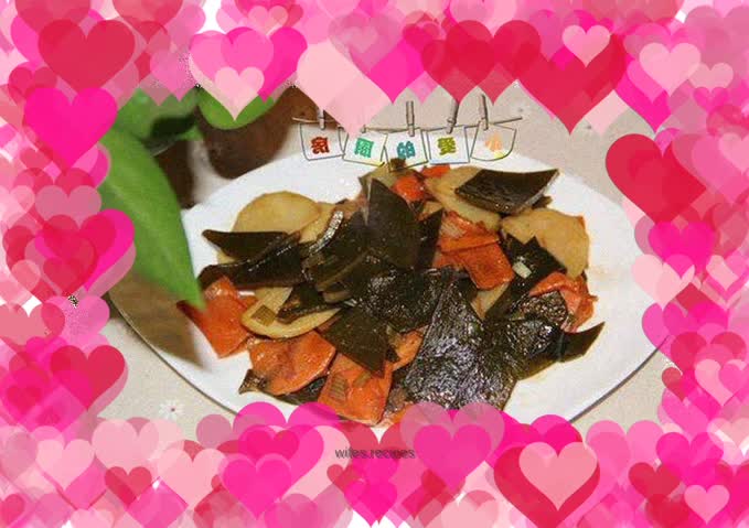 Potatoes and seaweed