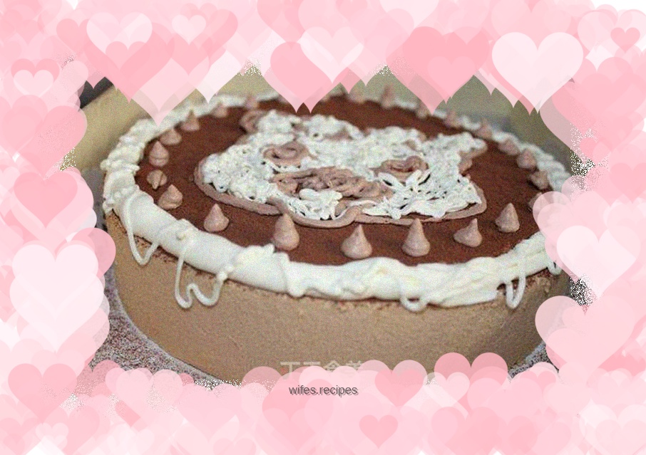 Chocolate-filled mousse cake