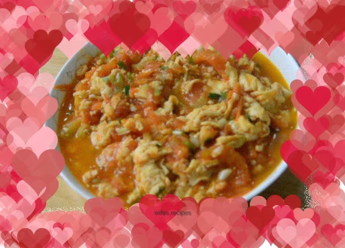 Scrambled eggs with tomatoes