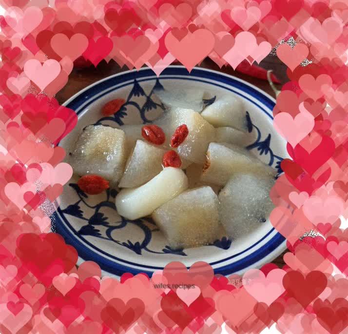 Rock sugar and pear syrup