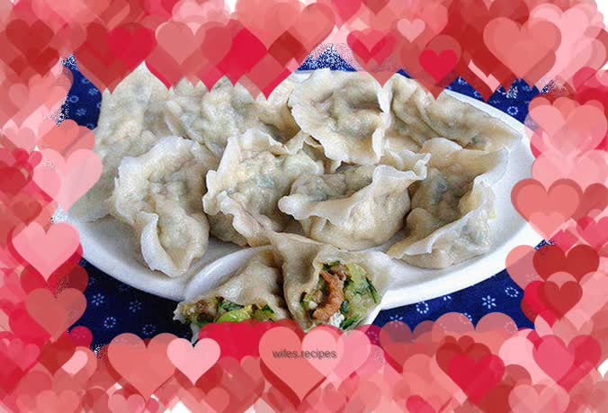 Fresh cucumber dumplings