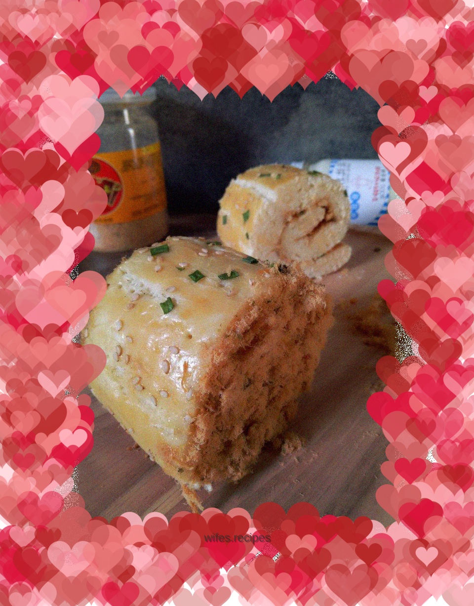 Meat floss bread