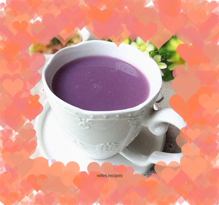 Milky purple sweet potato rice cereal
