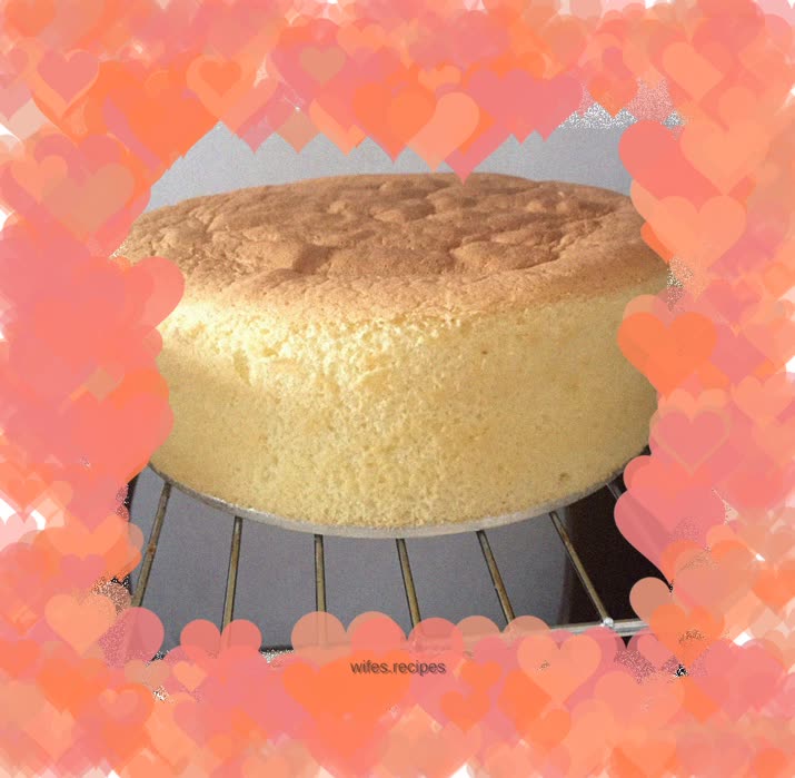 Water bath chiffon cake
