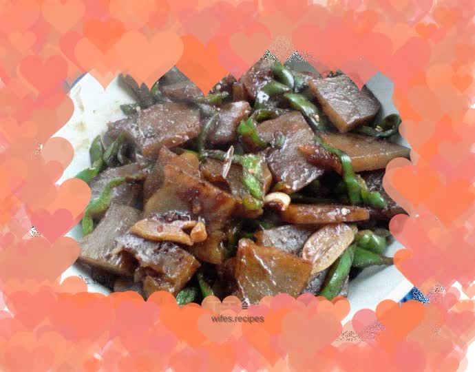 Braised green pepper