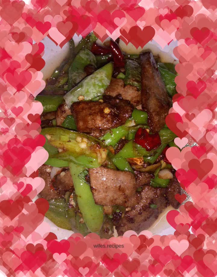 Pork liver with hot pepper