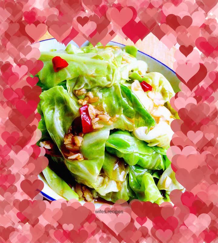 Hand-shredded cabbage