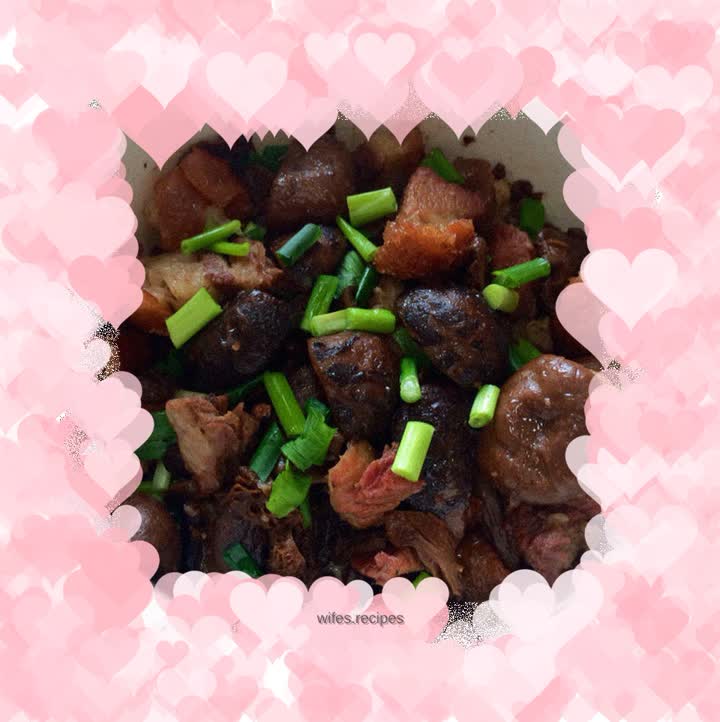 Roasted Pork and Stewed Mushrooms