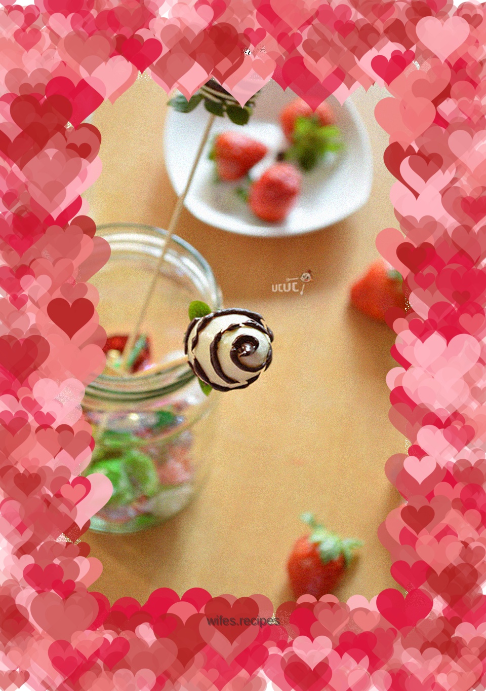 Strawberry Chocolate Lollipop