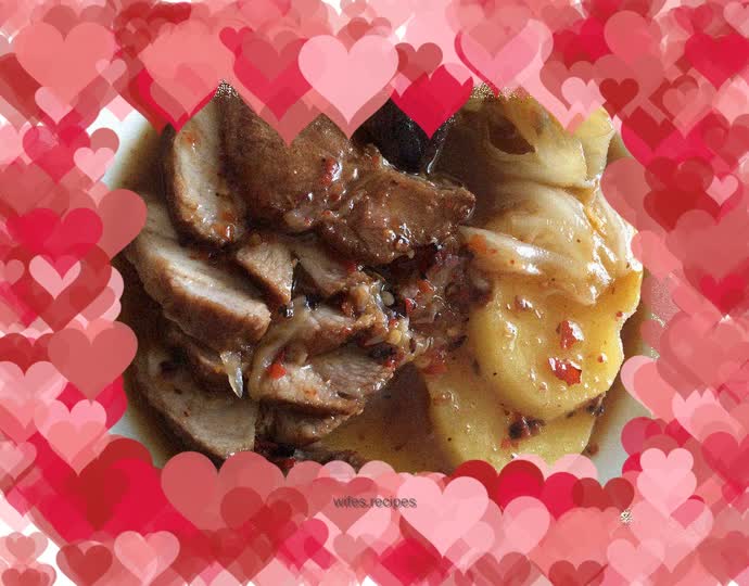 Potato Roasted Pork Noodles