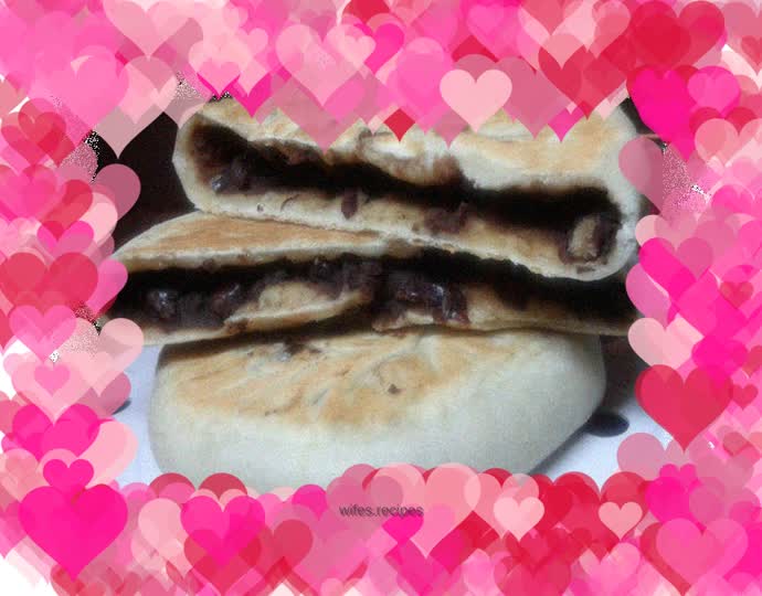 Bean paste dough cake