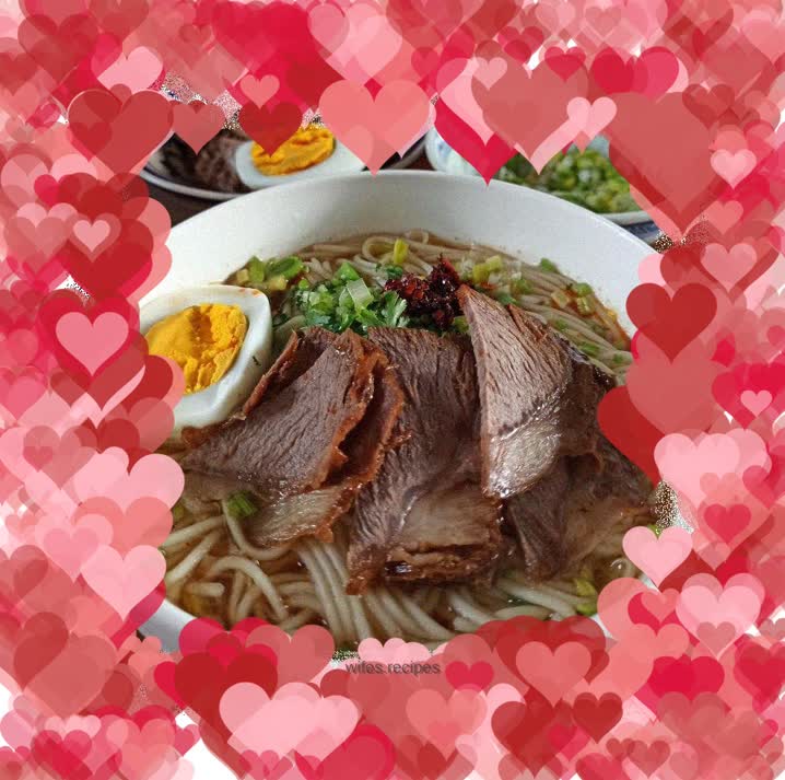 Dry cut beef noodle soup