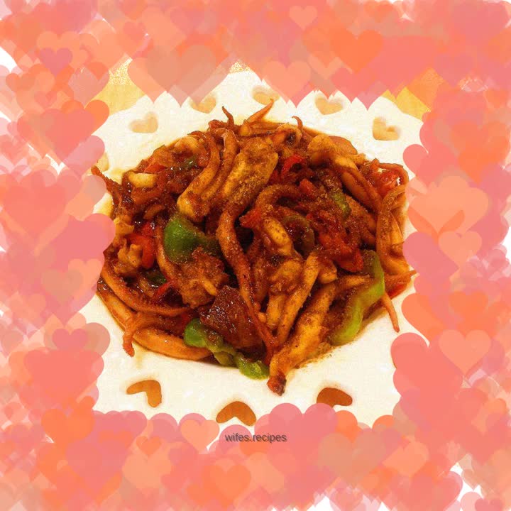 Cumin octopus tentacles