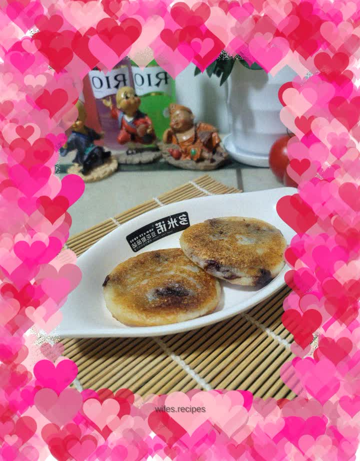 Bean paste and yam cake