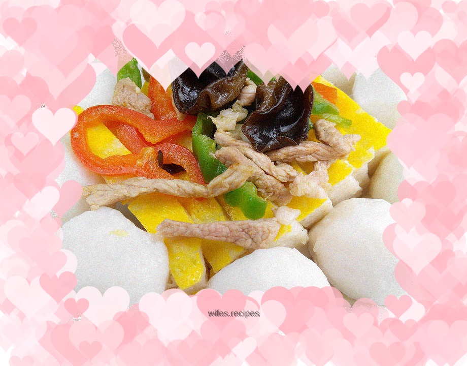 Steamed fish cake and fish balls