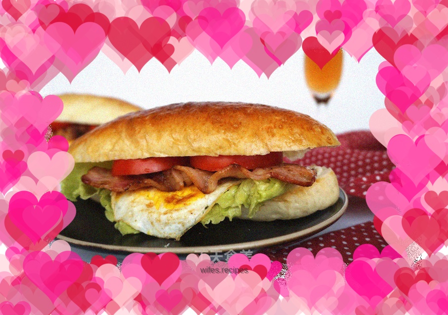 Bacon and egg sandwich