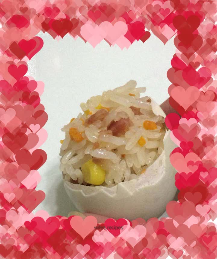 Colorful glutinous rice eggs