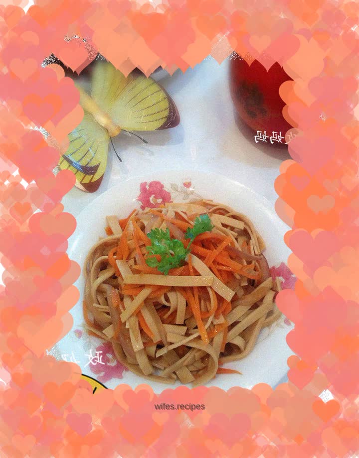 【Shandong】Fried bean curd with carrots