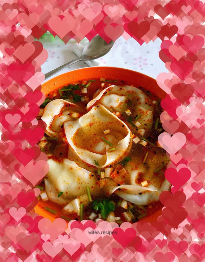 Beef and Scallion Wontons