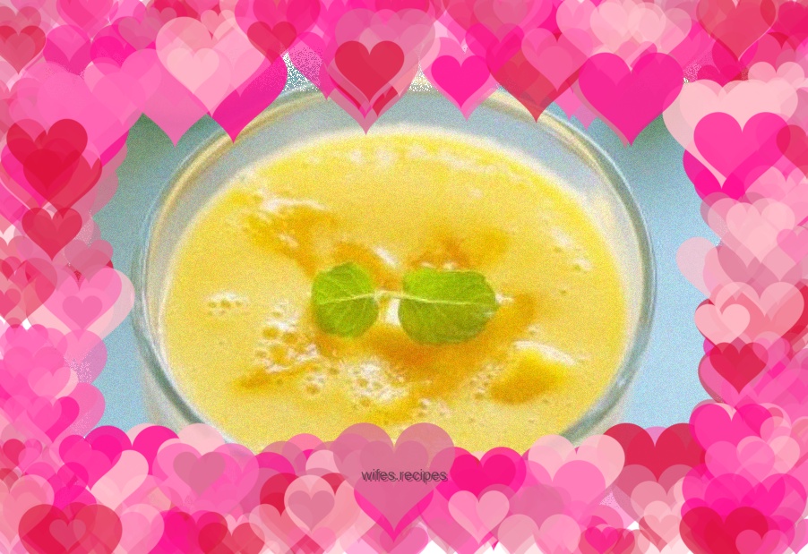 Delicious and nutritious mango milkshake